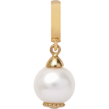 610-G09White, Christina Collect White pearl Dream Gold plated silver Charm